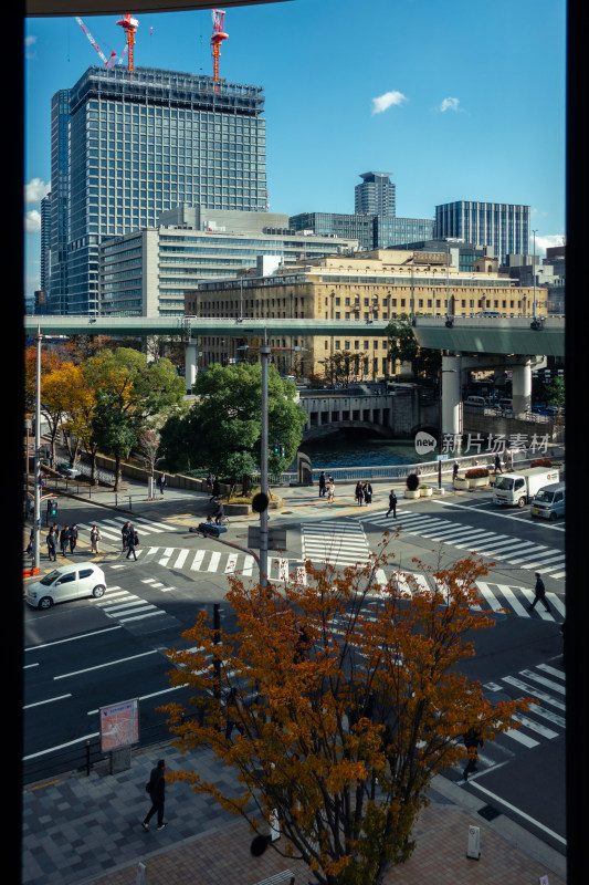 cbd 街头 街道 马路 城市风光 摩天大楼