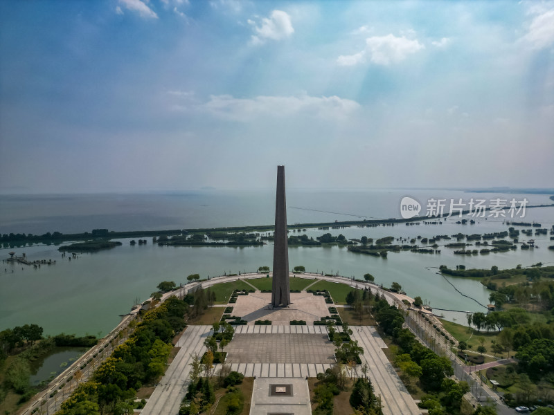 安徽合肥渡江战役纪念馆航拍图