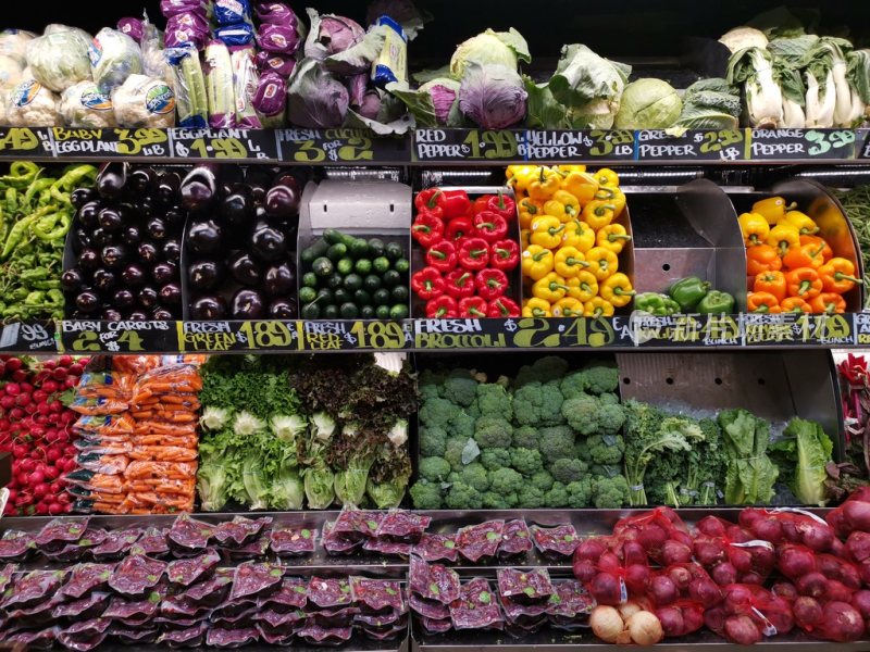 美国超市里的蔬菜水果
