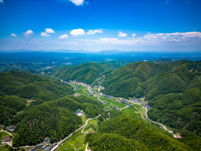 祖国大好河山南岳衡山竹林航拍图