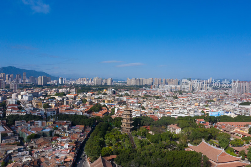 泉州古城西街航拍全景