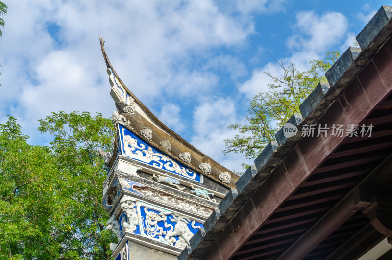 亚洲中国福建省福州市于山风景区闽派建筑