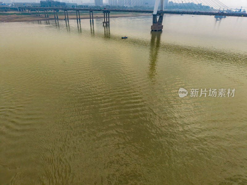 湖南岳阳洞庭湖风光航拍