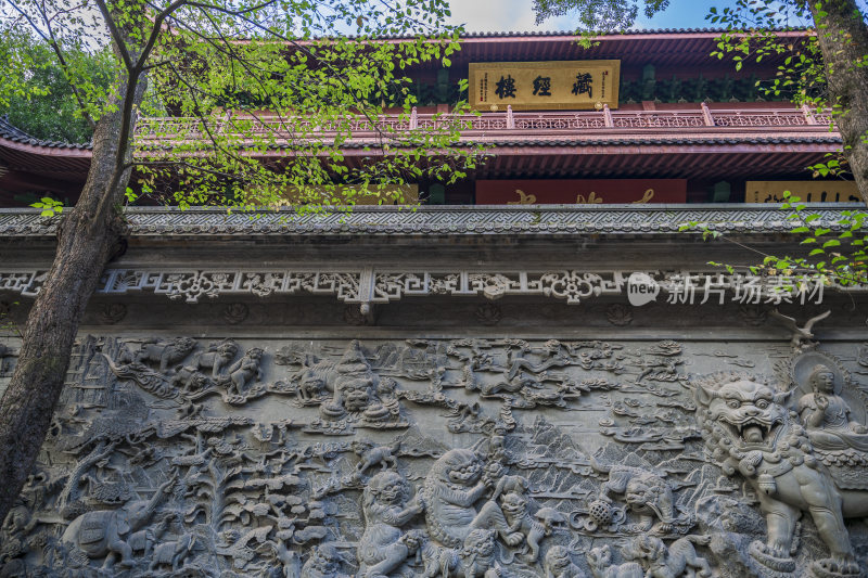 杭州西湖飞来峰灵隐寺千年古刹古建筑