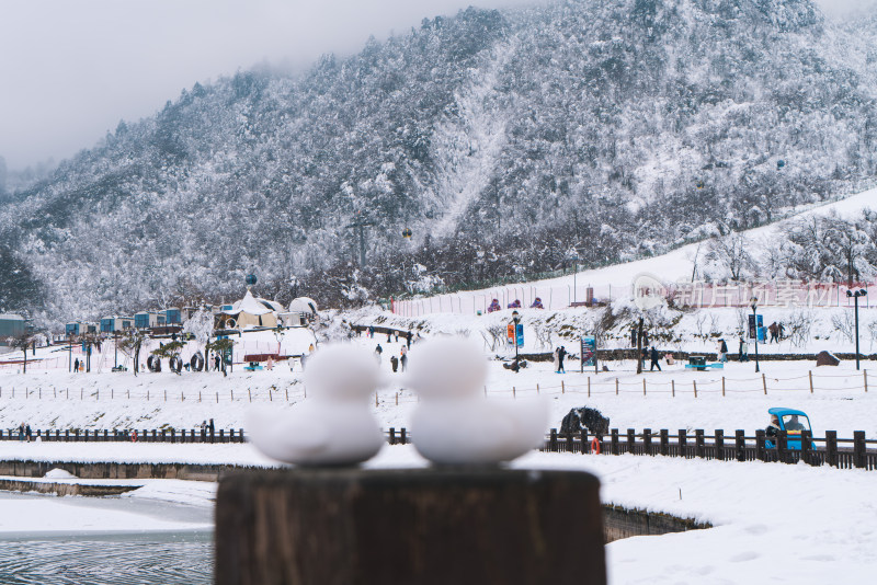 西岭雪山冬季景观