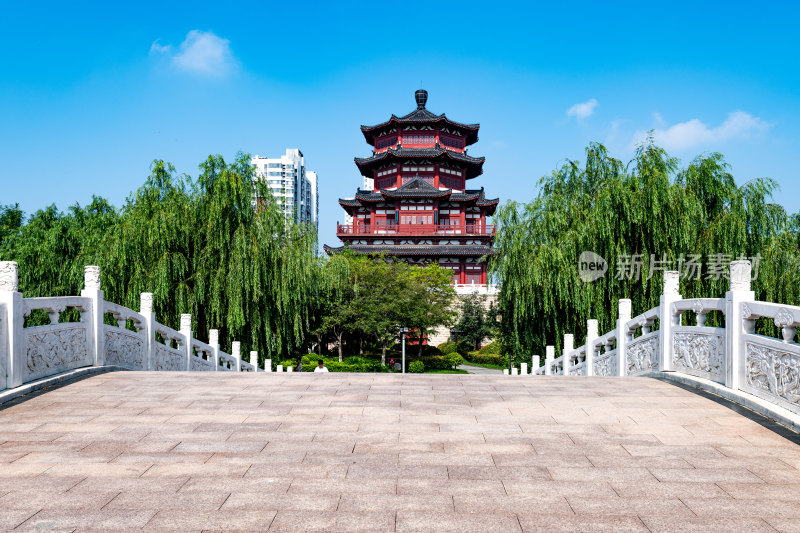 山东济宁古南池公园景点景观