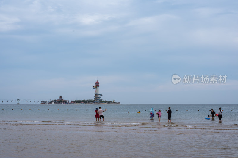 秦皇岛南戴河景区海边海滨海滩