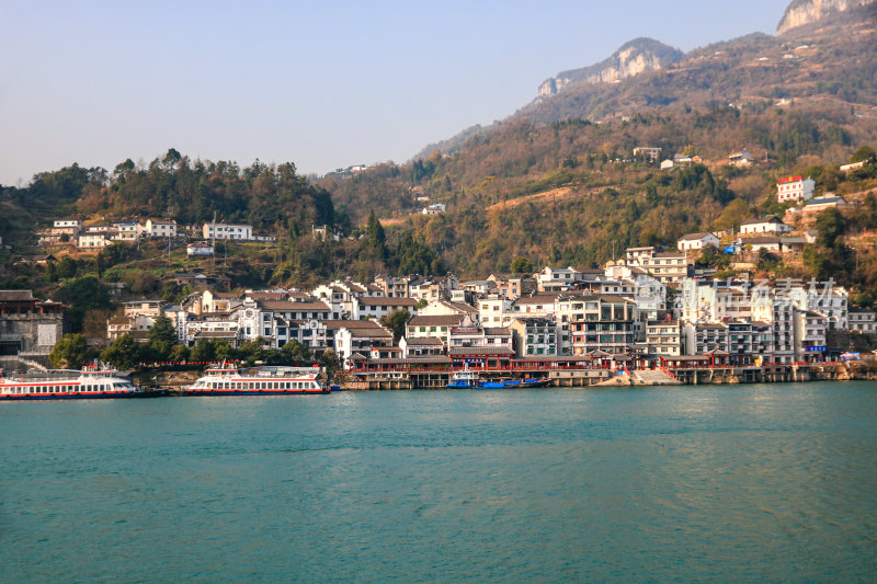 湖北宜昌三峡人家景区长江西陵峡灯影峡江域