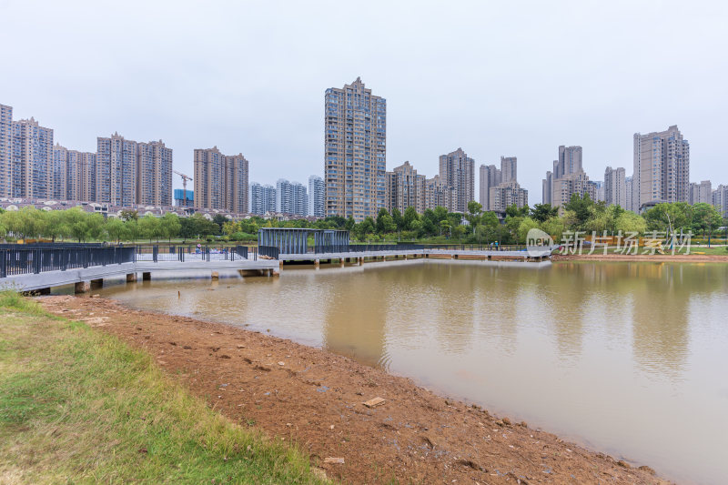 武汉江夏区韵湖湿地公园风景