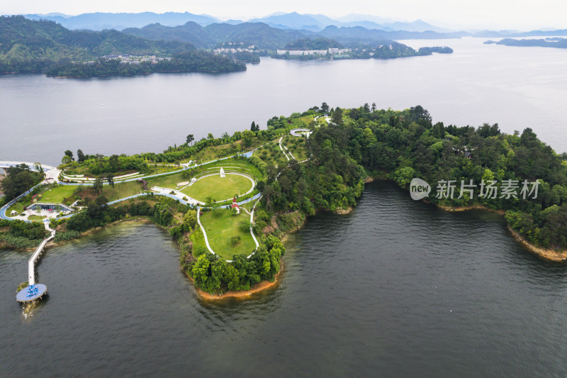 千岛湖航拍 鹿岛 植物园