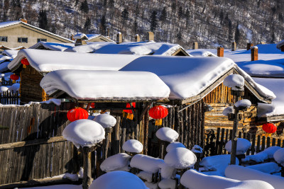 冬季黑龙江省牡丹江雪乡