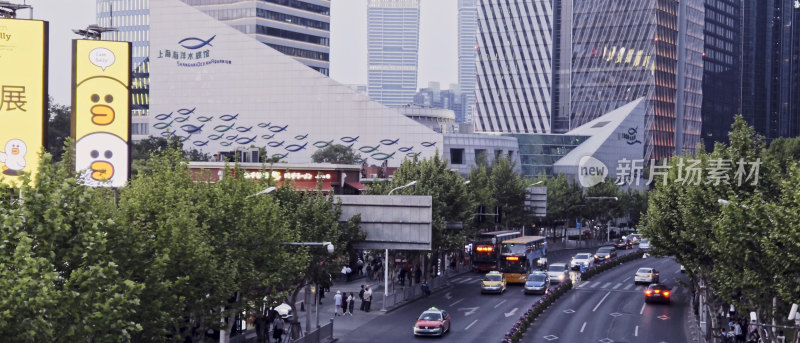 上海陆家嘴城市街道