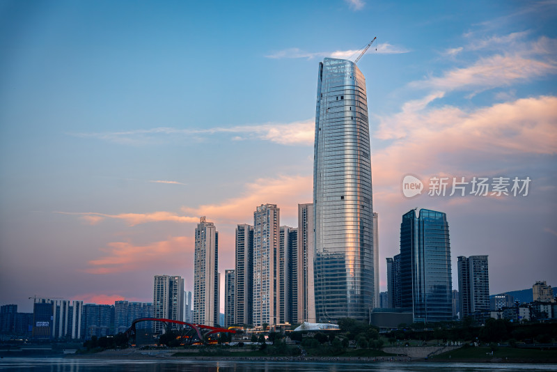 宜宾城市风景夜景江景