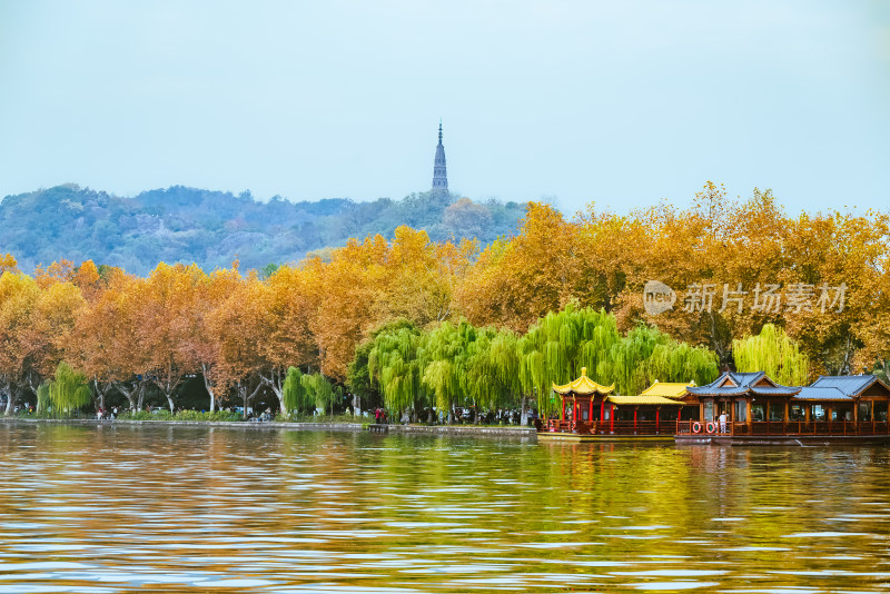 浙江杭州西湖风景名胜区秋景