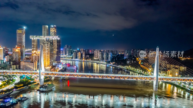 重庆东水门大桥夜景