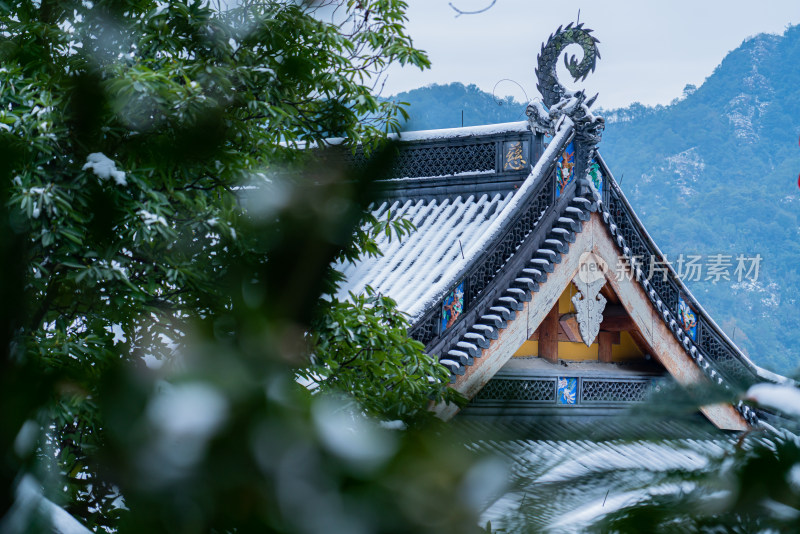 法喜寺寺院建筑屋顶一角