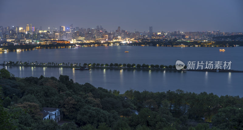 杭州西湖夜景