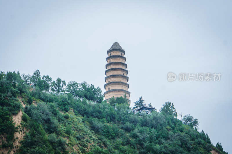 陕西省延安市宝塔山景区 红色旅游景区