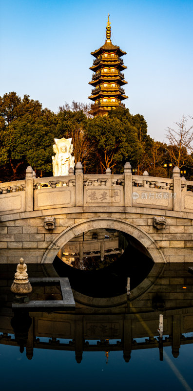 上海嘉定安亭老街菩提禅寺景点景观