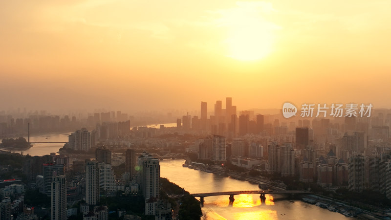 福州城市建筑风光航拍照片