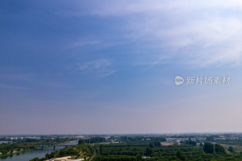 河南漯河新城区建设航拍图