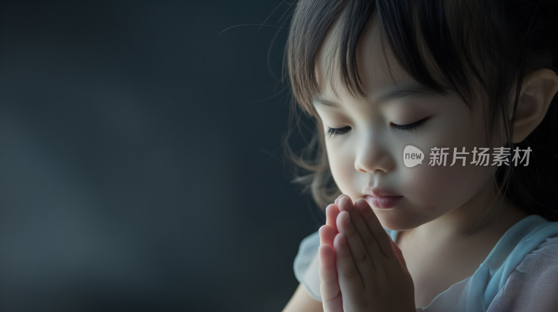 纯洁心灵：小女孩的晨间祈祷