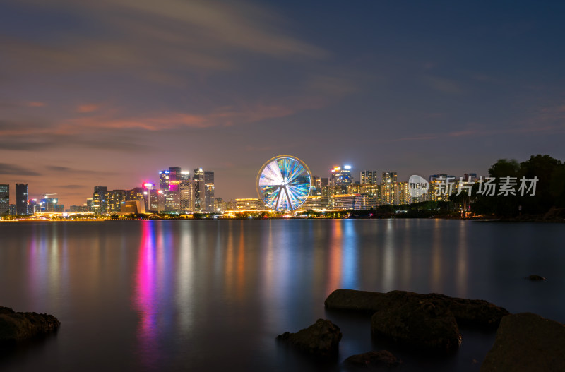 深圳欢乐港湾摩天轮夜景