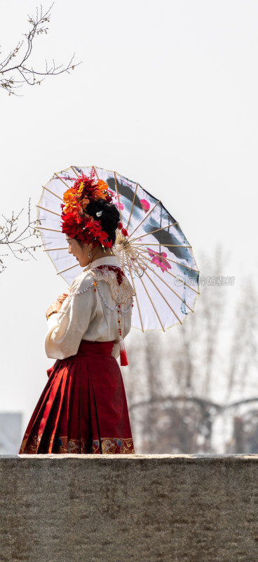 苏州姑苏江南平江路女性古风人像