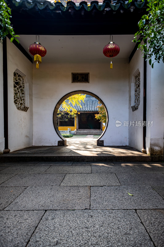 苏州北寺塔报恩寺秋色景观