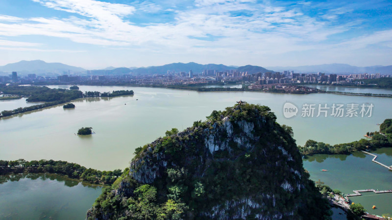 广东肇庆七星山5A景区星湖航拍