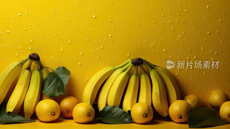 创意水果图片，新鲜香蕉