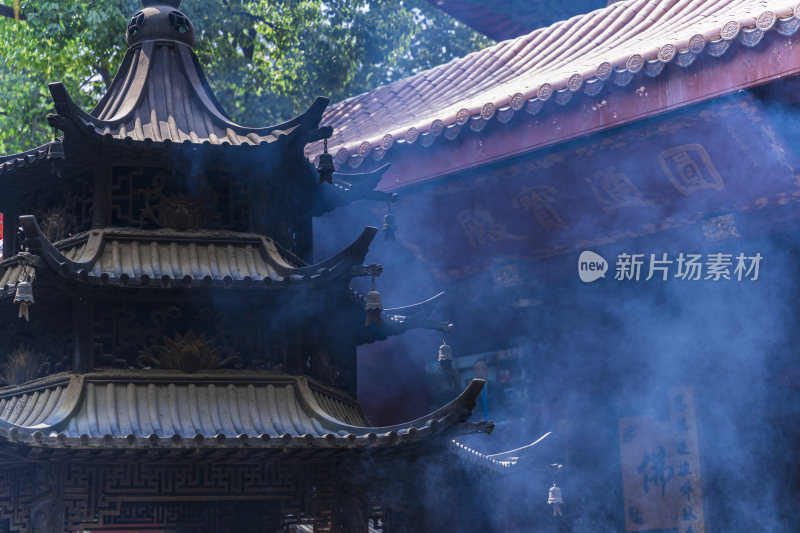 杭州飞来峰景区上天竺法喜禅寺古建筑