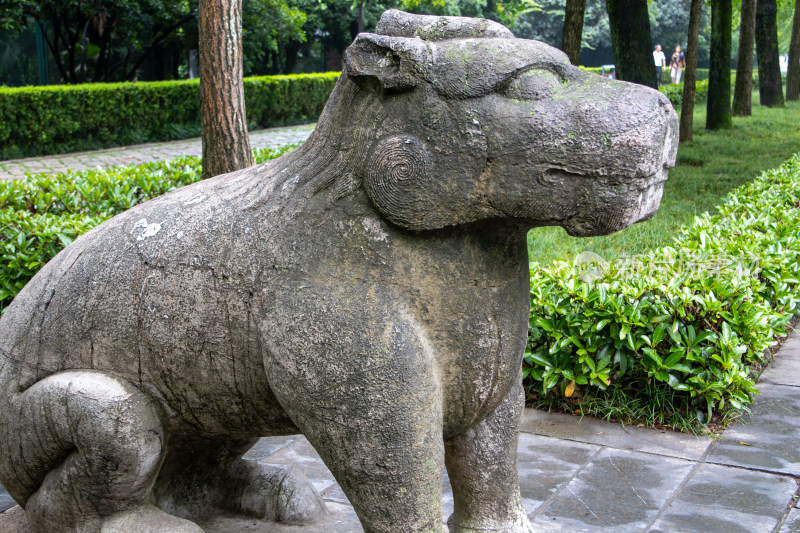 南京钟山风景区明孝陵神道獬豸石雕