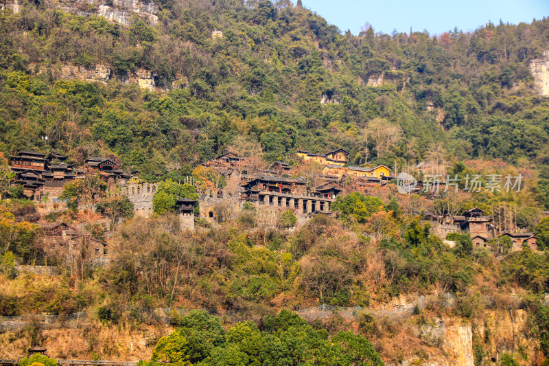 湖北宜昌三峡人家景区长江西陵峡灯影峡江域