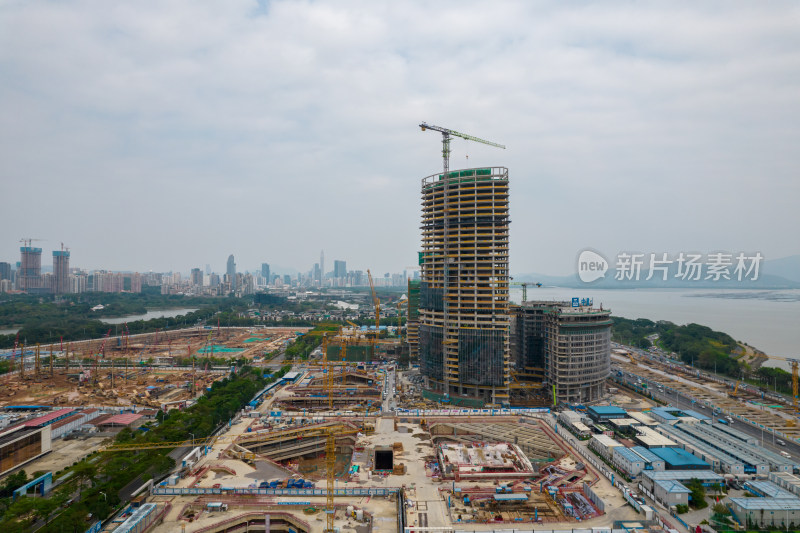 深圳湾超级总部基地建设工地