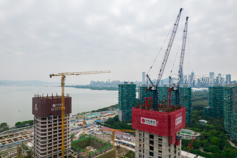 深圳湾超级总部基地建设工地