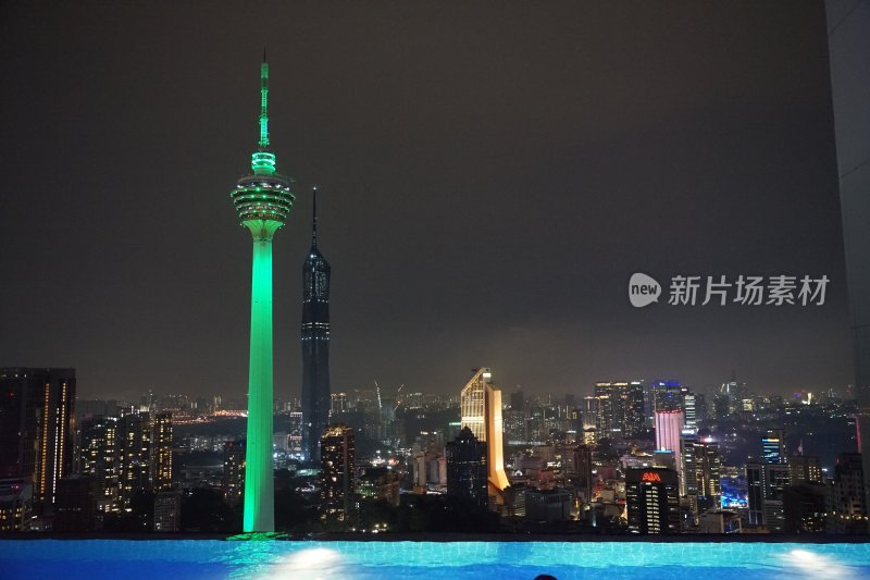 马来西亚吉隆坡，吉隆坡塔，夜景