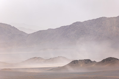 青海海西州茫崖黑独山-戈壁荒漠风光