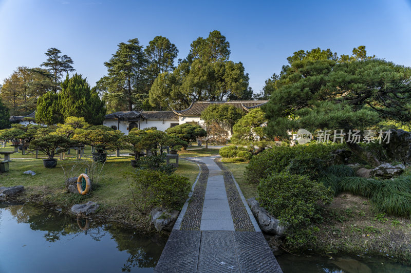 杭州西子湖畔杭州花圃风景