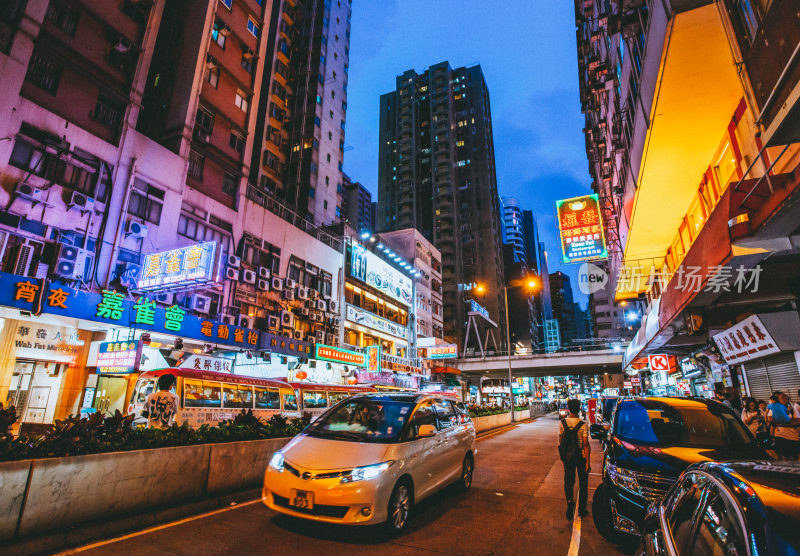 香港城市夜景风光