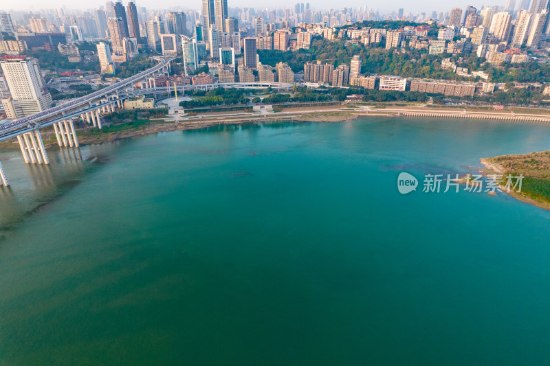 重庆城市建设重庆长江两岸航拍摄影图