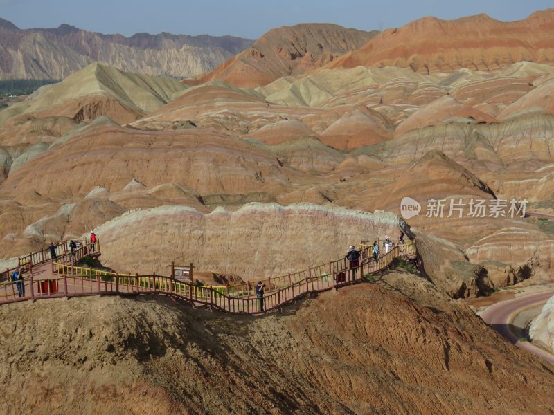 甘肃张掖七彩丹霞风景区旅游风光