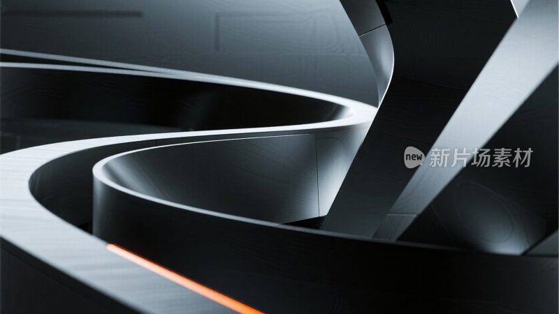 现代抽象建筑结构场景