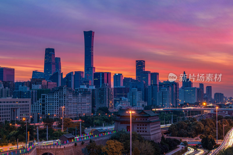 北京CBD夜景