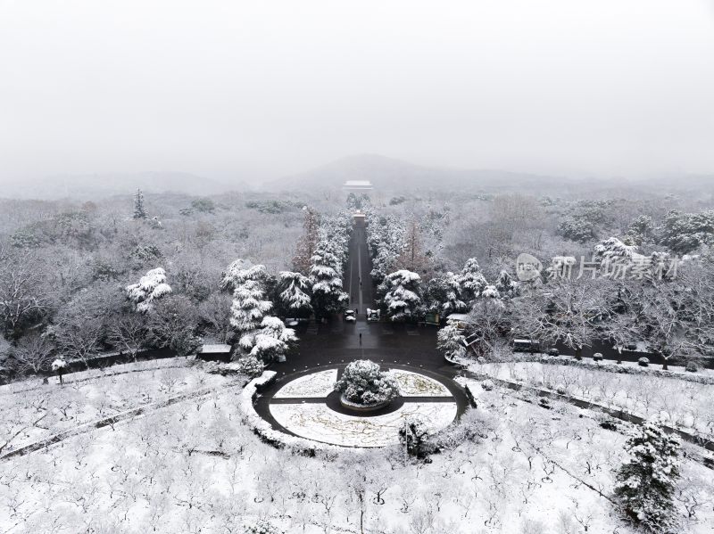 南京明孝陵雪景