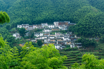 木坑村山景