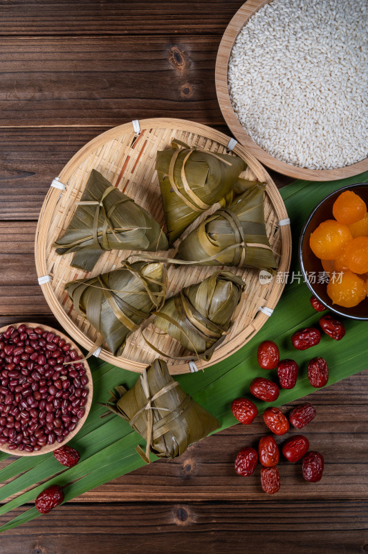 端午节传统美食粽子搭配食材