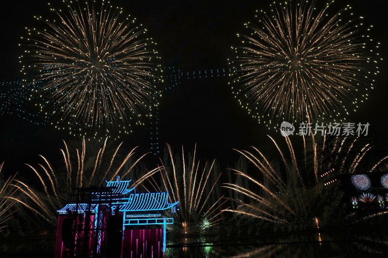 浏阳大型烟花表演