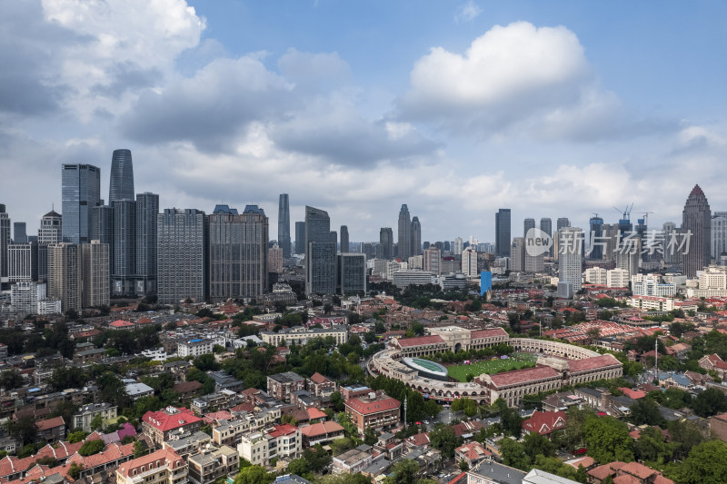 天津五大道文化旅游风景区城市建筑风光