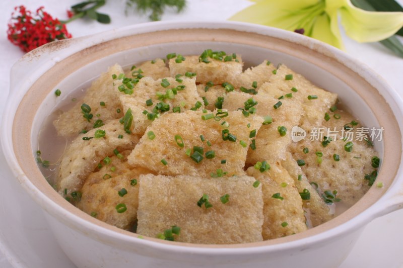 小葱肉皮汤